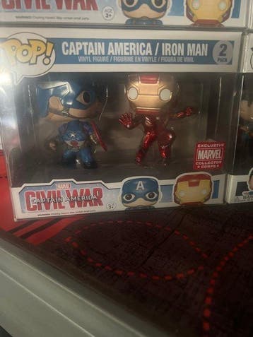 Funko - Funko Pop Captain America / Iron Man ; Hulk & Thanos