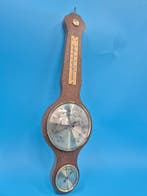 Klassische Wandwetterstation aus Holz – Barometer,