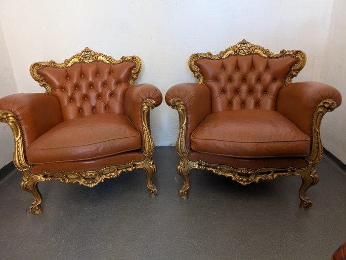 Fauteuil - Bois - Style baroque, Antiquités & Art, Antiquités | Autres Antiquités