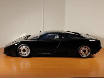 KK-Scale 1:12 - Model raceauto - Bugatti EB110 GT 1991 Zwart, Nieuw