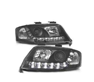 PHARES POUR AUDI A6 4B 97-99 DAYLIGHT FOND NOIR, Verzenden