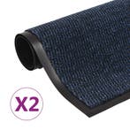 vidaXL Droogloopmatten 2 st rechthoekig getuft 80x120 cm, Verzenden, Nieuw