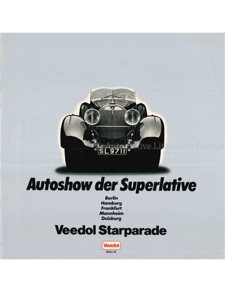 AUTOSHOW DER SUPERLATIVE (VEEDOL STARPARADE), Boeken, Auto's | Boeken