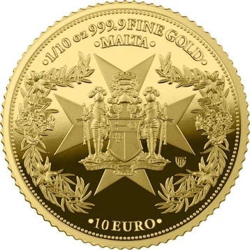 Malte. 10 Euro 2025 1/10 oz 10 Euro Gold Malta Golden Eagle