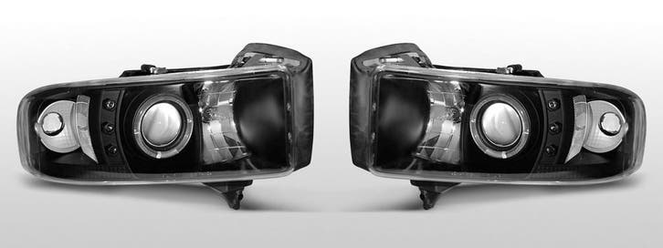 Koplampen Angel Eyes | geschikt voor Dodge Ram 1994-2001 | z, Auto-onderdelen, Verlichting, Nieuw, Dodge, Verzenden