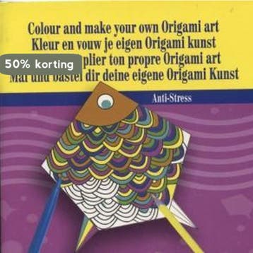 Kleuren voor Volwassenen - Kleur en vouw je eigen Origami, Boeken, Verzenden, Zo goed als nieuw