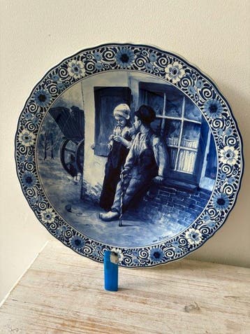 De Porceleyne Fles, Delft - Wandbord - Keramiek - Blommers -