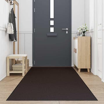 vidaXL Deurmat 115x400 cm bruin, Verzenden