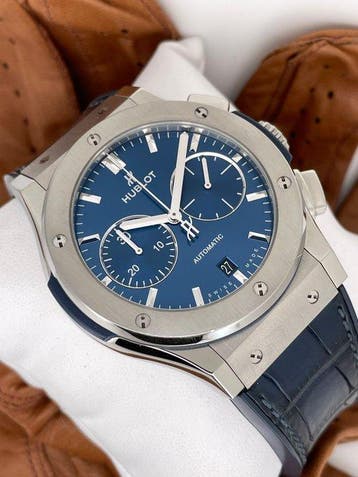 Hublot - Classic Fusion Chronograph Automatic Titan -, Handtassen en Accessoires, Horloges | Heren, Nieuw