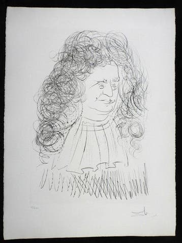 Salvador Dali (1904-1989) - Portrait de La Fontaine