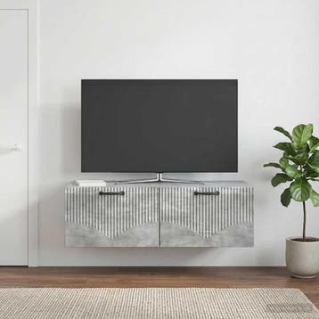 vidaXL Wandmontage TV-kast Betongrijs 98 x 41 x 30 cm, Verzenden