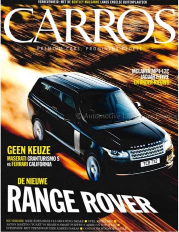 2012 CARROS MAGAZINE 07 NEDERLANDS, Nieuw
