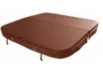 Weau spa cover 230 x 230 cm - bruin - radius 18 cm, Ophalen of Verzenden