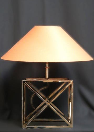 Van Roon - Lampe de table - Metall Chrom, Huis en Inrichting, Nieuw