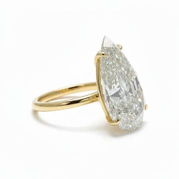 Zonder minimumprijs - Ring - 14 karaat Geel goud - 7.00ct., Nieuw