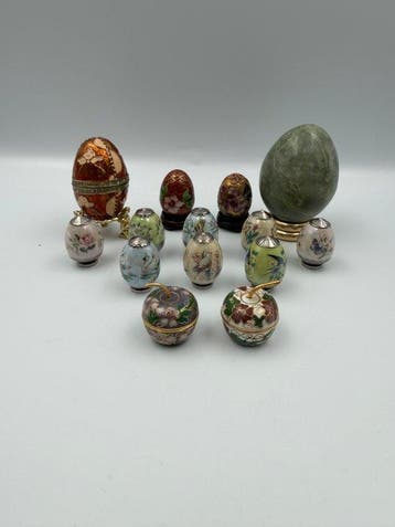 Collection thématique - Œufs décoratifs en cloisonné - House