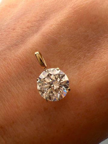 Zonder minimumprijs - Hanger - 14 karaat Geel goud - 2.02ct.