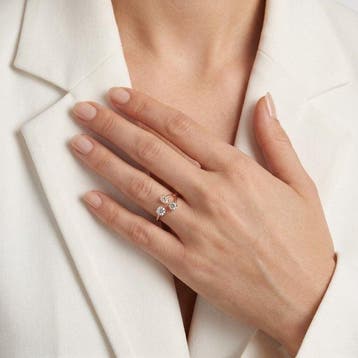 Zonder minimumprijs - Ring - 18 karaat Roségoud - 1.24ct., Nieuw