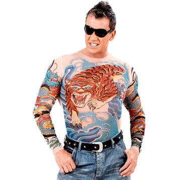 Shirt Tattoo Tijger, Verzenden