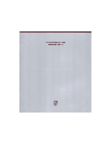 1989 PORSCHE 928 S4 BROCHURE ENGELS, Nieuw