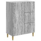 vidaXL Dressoir Grijs Sonoma 66 x 34,5 x 90 cm Bewerkt hout, Huis en Inrichting, Kasten | Dressoirs, Verzenden, Nieuw