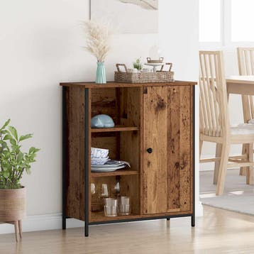 vidaXL Dressoir Oud Hout 70 x 30 x 80 cm Bewerkt hout, Verzenden
