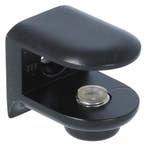 Plankdrager mini rond 21x26 mm zamak zwart