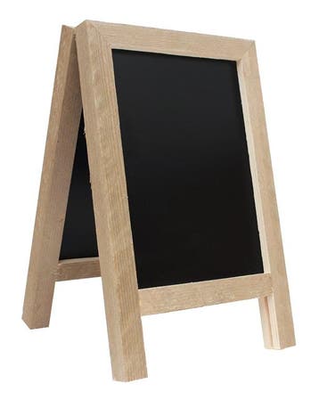 Krijtstoepbord Steigerhout Mini A4, Verzenden, Nieuw