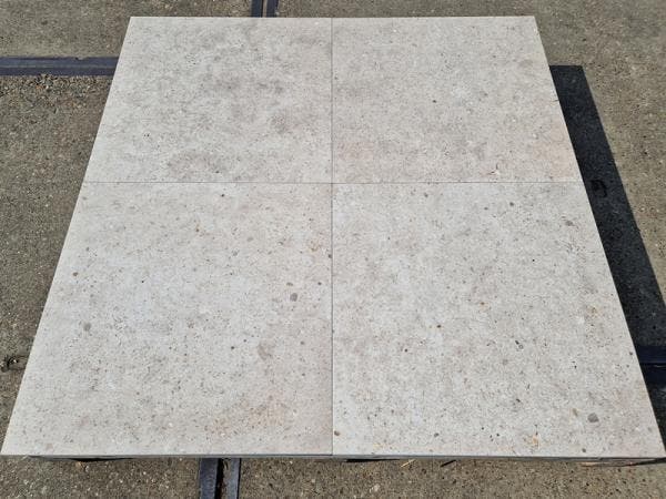 Veiling - 28,8 M2 Keramische Tegel Calestruzzo Beige 60x60x2, Jardin & Terrasse, Pavé & Dalles