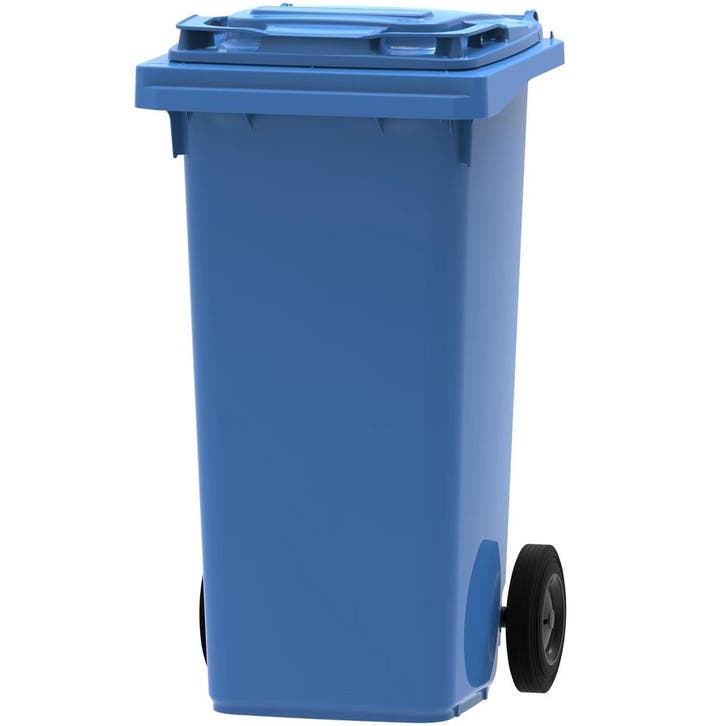 Rolcontainer | Kunststof | Blauw | 120L | Klapdeksel |, Zakelijke goederen, Horeca | Keukenapparatuur, Nieuw in verpakking, Verzenden