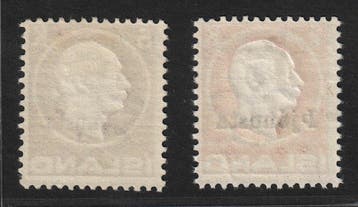 IJsland 1922 - IJsland Dienstmerken 41-42 ** Koning Frederik