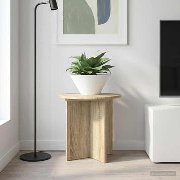 vidaXL Plantenstand 2 st Sonoma Eiken 40 x 40 x 40 cm, Verzenden, Nieuw