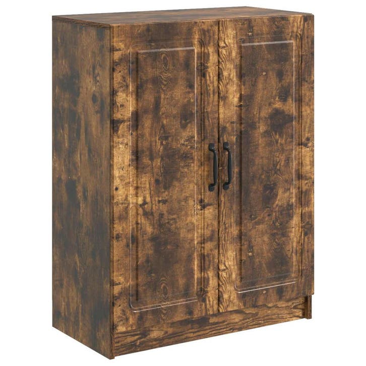 vidaXL Dressoir Gerookt eiken 66 x 34,5 x 87 cm Bewerkt hout, Huis en Inrichting, Kasten | Dressoirs, Nieuw, Verzenden