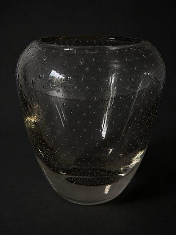 Leerdam - A.D. Copier - Vaas (3) - Glas - Spijkerbol Vazen, Antiek en Kunst