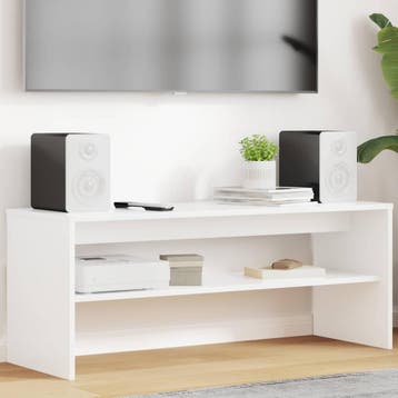 vidaXL TV Kast 100 x 35 x 40 cm Wit Bewerkt hout, Verzenden, Nieuw