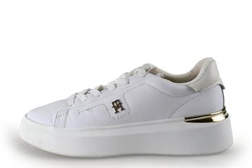 Tommy Hilfiger Sneakers in maat 37 Wit, Verzenden, Wit, Zo goed als nieuw, Sneakers
