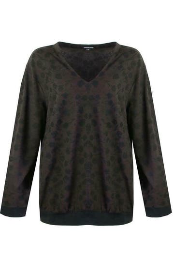 Shirt Exxcellent bloem print v hals maat 50, Verzenden, Nieuw