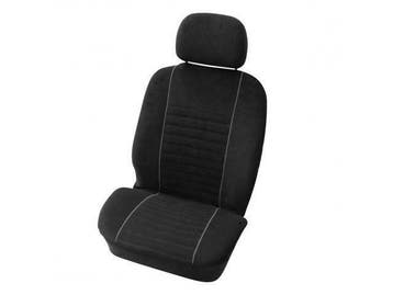 Stoelhoesset Velours 4-Delig Zw/Gr, Auto-onderdelen, Ophalen of Verzenden, Nieuw