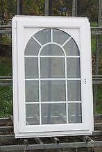 pvc raam , chassis van 86 x 128  wit / mahonie, 75 tot 150 cm, Kunststof, Raamkozijn, Nieuw