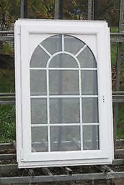pvc raam , chassis van 86 x 128  wit / mahonie, Doe-het-zelf en Bouw, Raamkozijnen en Schuifdeuren, Inclusief glas, Nieuw, Kunststof