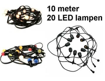LED Licht snoer - 10 meter - 20 lampen - compleet, Telecommunicatie, Verzenden, Nieuw