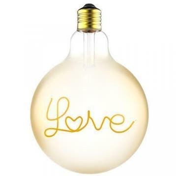 LED Globe lamp Amber Love 125mm 4.5 Watt Extra warm, Verzenden