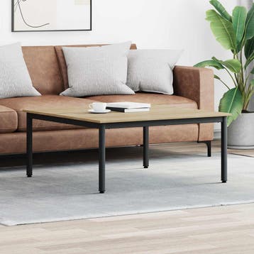 vidaXL Salontafel Sonoma 100 x 100 x 45 cm Bewerkt hout, Verzenden, Nieuw