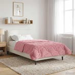 vidaXL Winter Duvet Roze 135 x 200 cm Microvezel en Teddy, Verzenden, Nieuw