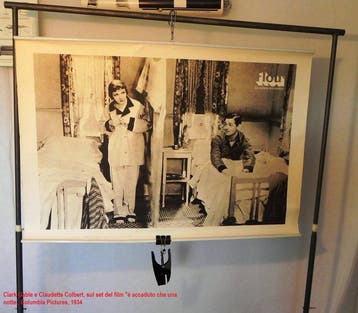 Frank Capra - E accaduto una notte - poster Clark Gable e
