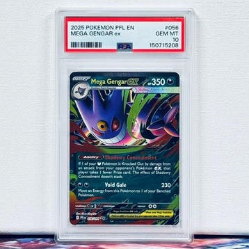 Pokémon Graded card - MEGA GENGAR ex #056 - Pokémon - PSA 10, Nieuw