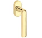 Draaikiepgarnituur Padania/Elegant messing ongelakt, Nieuw