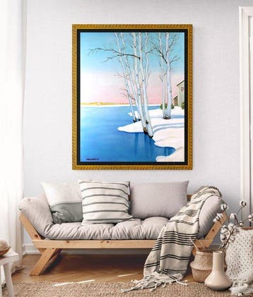 Pablo Soroya - Winter Silence. Original Oil Painting. XL