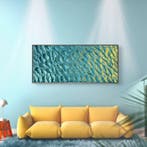 Maria Ruisi - Ocean Relief Ice Cream Turquoise Gold XXL, Antiek en Kunst