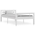 vidaXL Bedframe metaal wit en zwart 100x200 cm, Verzenden, Nieuw